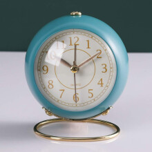 Retro Analog Alarm Clocks, Timeless Vintage Charm for Your Home, Battery Operated, Silent Non-Ticking Operation, Easy to Read Gold Numbers, Night