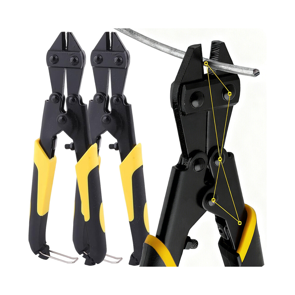 Heavy Duty Bolt Cutter Mini Wire Cutters With Ergonomic Grip High Hardness Manganese Steel Cutting Screws Rods Steel Hand Tool 6935161445824