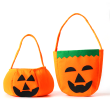 Ciseán Oíche Shamhna, Dearadh Pumpkin Plush, Taobh istigh fairsing, Oiriúnach do Chluichí Cleas nó Cóir agus Gabhálais Féile Éagsúla, Thar
