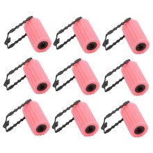 12pcs Hair Curlers Foam Sponge Rollers NoHeat Curling Pink Soft Rods for Overnight Styling Women Girls