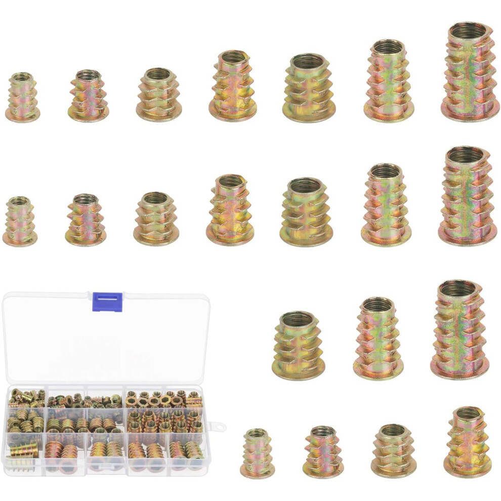 Soft Woods Applications, Sturdy Machine Threads In Zinc Alloy Nuts Ensure Strong Connections For Furniture Repair And Carpentry Projects 9128293893930