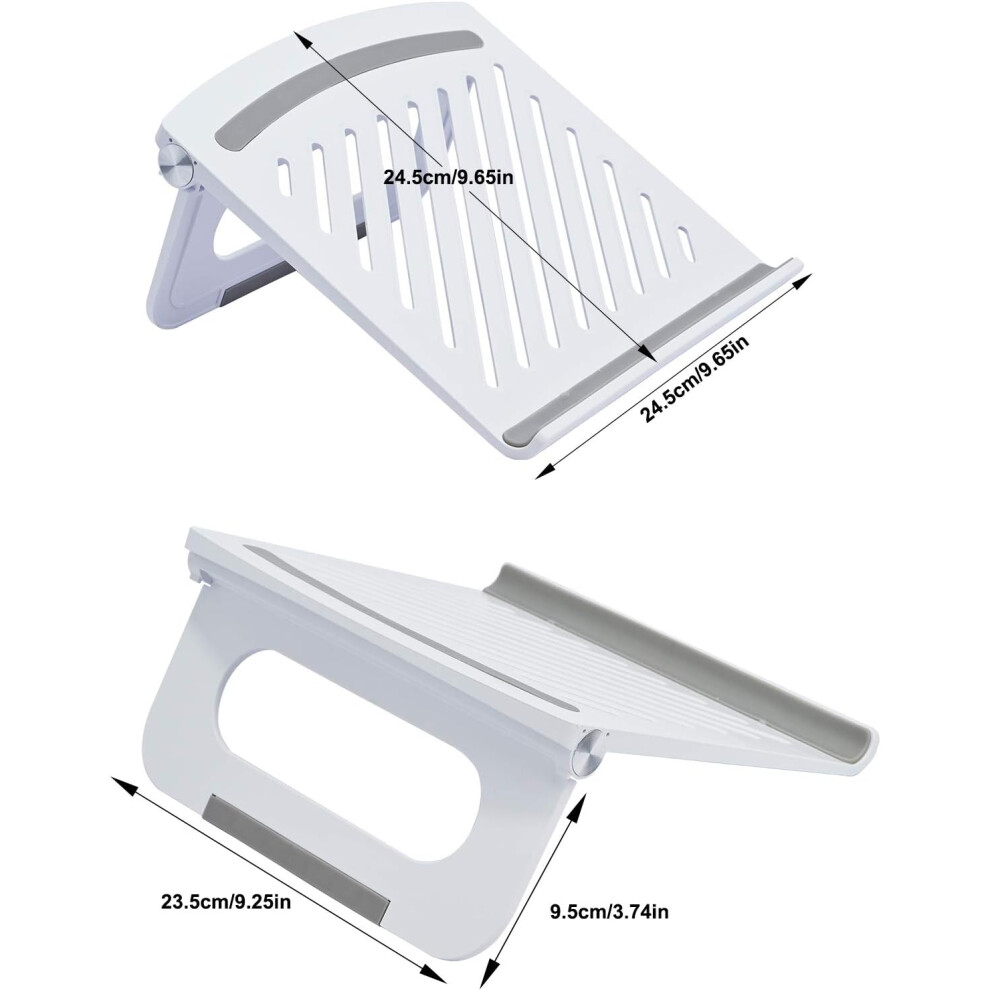 Rotating Base Portable Laptop Stand, Ergonomic Design With Foldable Sturdy Metal Construction, Heat Dissipation For 10 To 17 Inch Computers 9405630132526