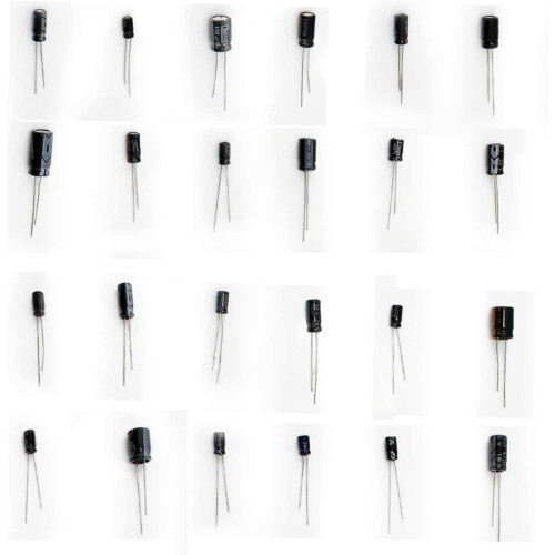 Assortment Kit for Electronics Innovators: Aluminum Electrolytic Capacitor with Storage Box, Ideal for DIY Projects & Wide Temperature Range 2