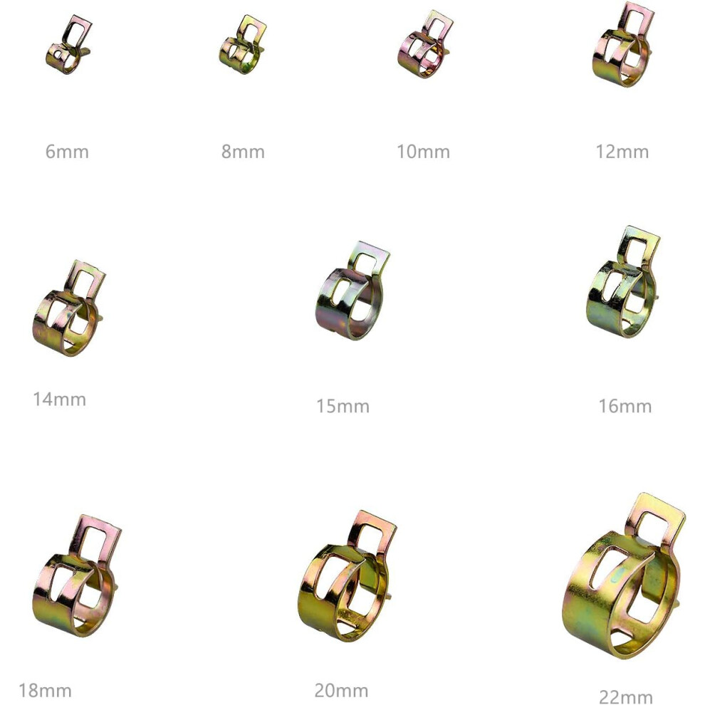 Spring Band Type Action Hose Clamp, Precision Designed Self-Tensioning Sealing Components, Ensuring Leak-Proof Connection For Automotive Fuel Lines 9405630132250