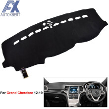 AX Dashmat Dashboard Mat Dashboardhoes voor Jeep Grand Cherokee WK2 2012 2013 2014 2015 - 2018 Pad Sun Shade Dashboard Boardbedekking Tapijt