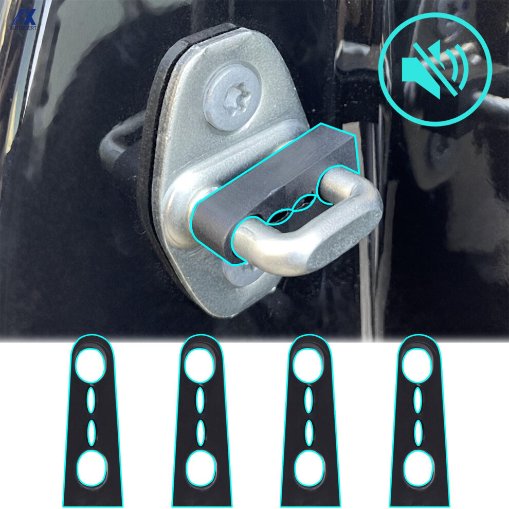 Car Door Lock Buffer For Benz Smart Fortwo Forfour 453 2014- 2022 Rattling Stop Soundproof Screaks Deaf Seal Deadener Damper 6935161458305