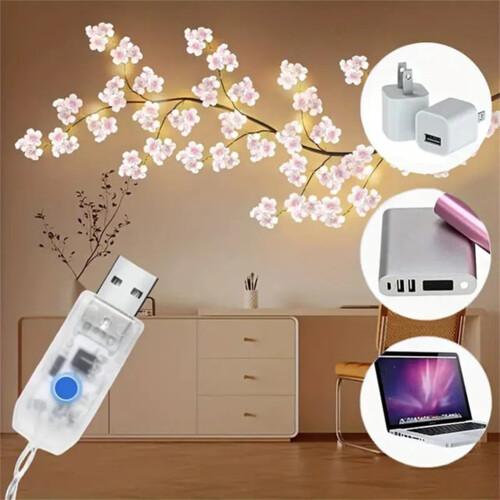 Sakura Glow Branch LED για Cherry Blossom Vine με 8 Λειτουργίες Φωτισμού US 1