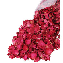 Perfekt bröllopsdekoration, torkade blomblad för flera användningsområden inklusive badtvålar, ljus och gör-det-själv-pyssel, riktiga