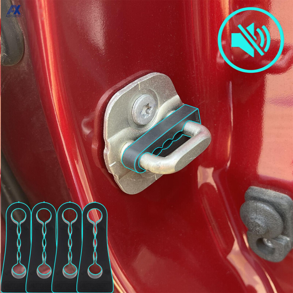 Sound Damper Door Lock Buffer For Nissan Qashqai X-Trail Tiida Juke Note Teana Rogue Rattling Soundproof Screaks Seal Deadener 6935161457827