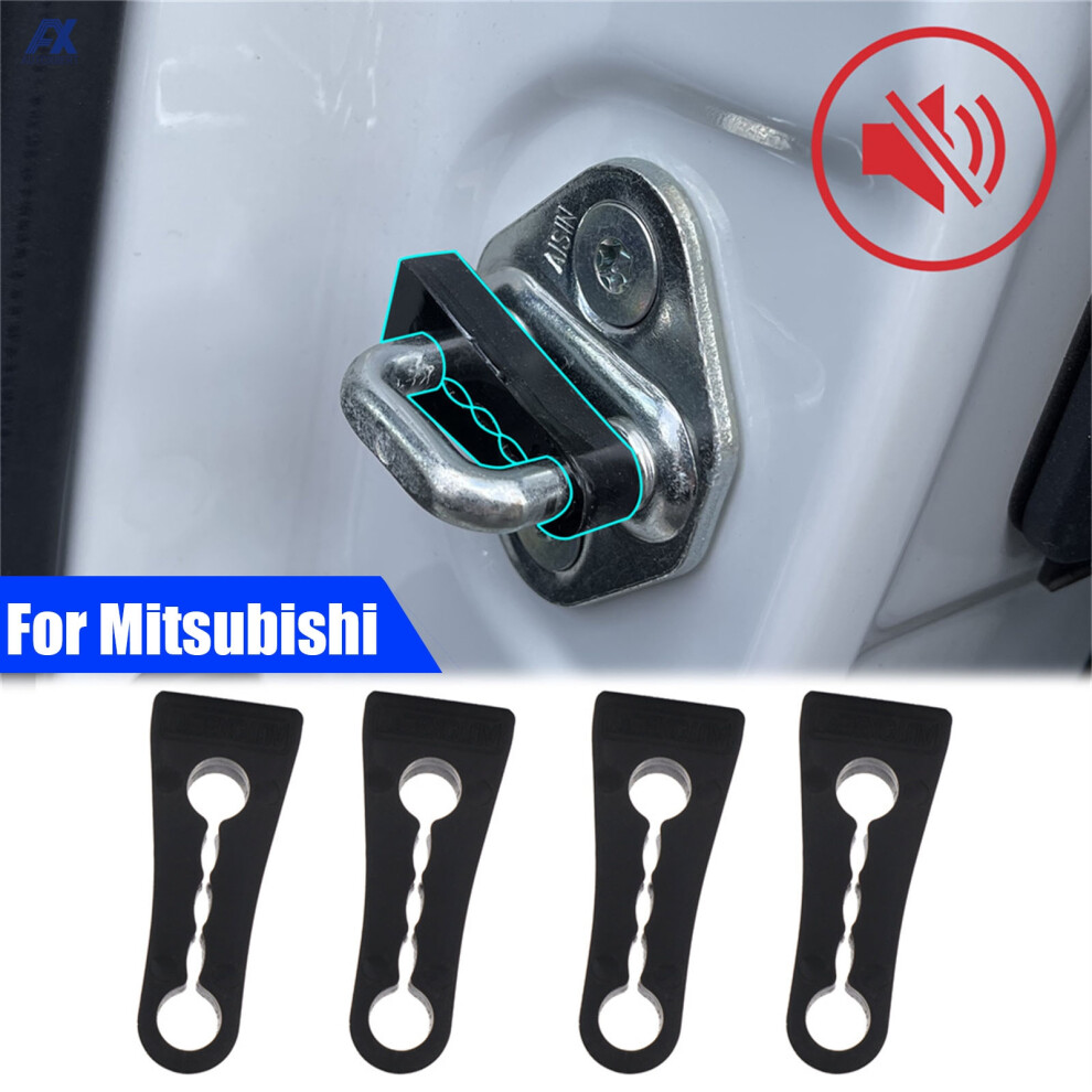 Door Striker Sound Damper Door Lock Buffer Gap Seal For Mitsubishi Pajero Lancer Outlander Asx Montero Shogun Sport L200 Mirage 6935161462791