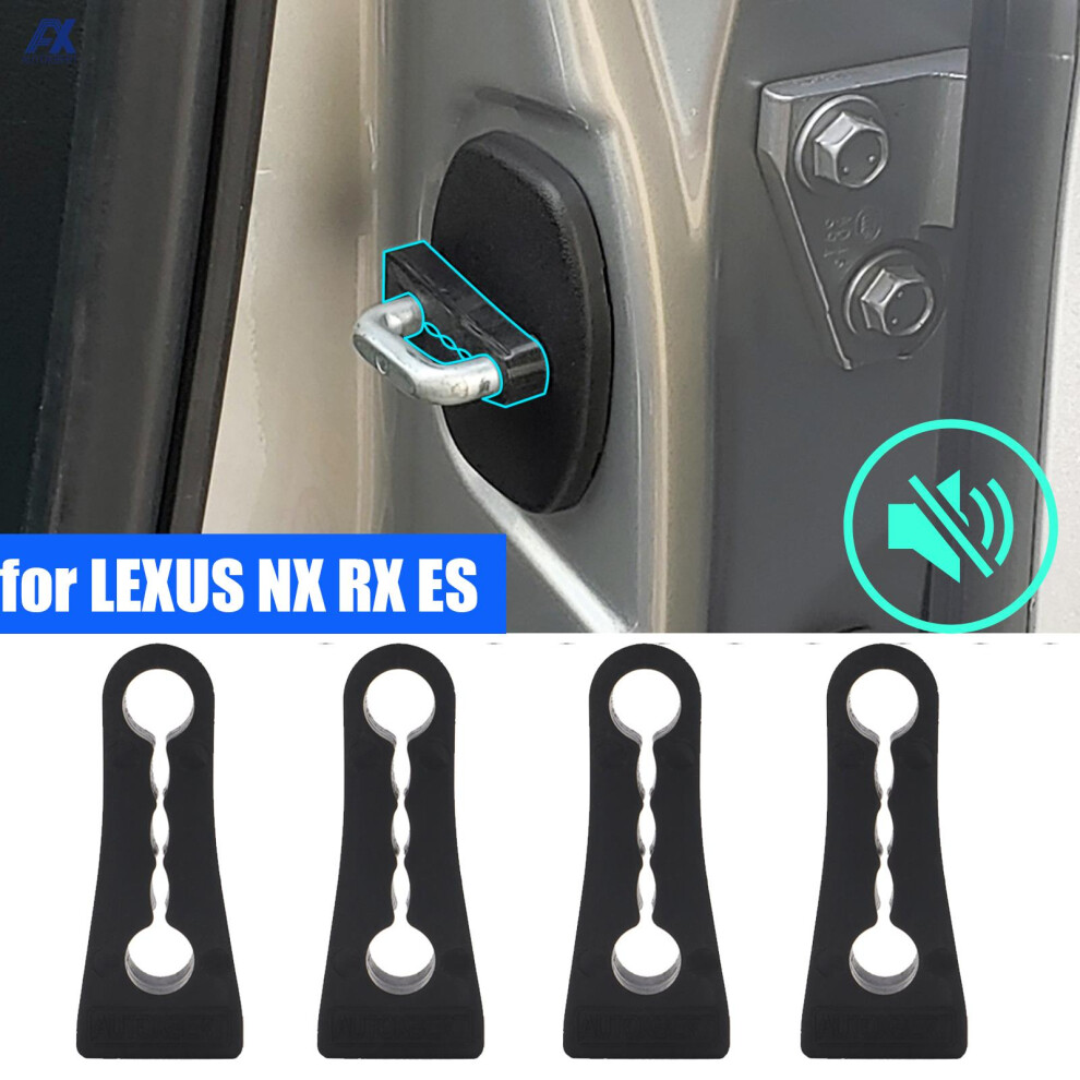 Car Door Lock Deadener Damper Buffer For Lexus Nx Lx Rx Is Es Gx Rattling Quiet Noise Deaf Sound Insulation Soundproofing Seal 6935161457612