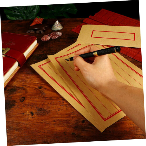 Retro Envelope Letter Paper Vintage Looking Lined With Envelopes 2