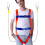 Climbing Harness with ShockAbsorbing Lanyard  QuickRelease Buckles 1
