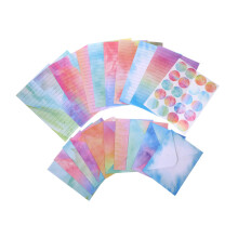 watercolor letter paper set for invitations, thankyou cards, stylish envelopes