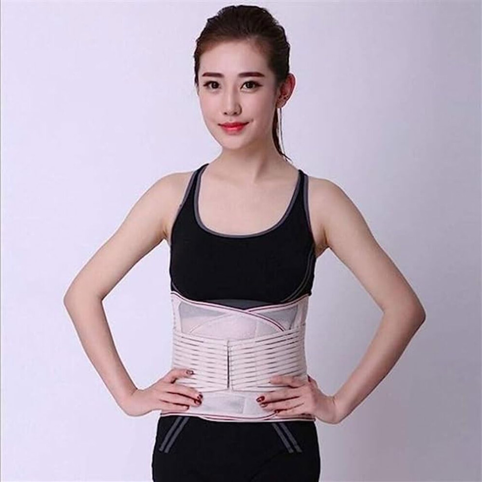 Beige Lumbar Support Belt Lumbar Pain, Sprained Discs/Lumbar, Dorsal Dorsal And Abdominal Whales Support Index Xxlarge