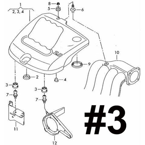 4Pcs Engine Cover Grommet Rubber Bumper Set for Vibration Reduction and Easy Mounting 2
