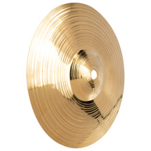 Jazz Drum Cymbal Brass Percussion Splash for Beginners Professionals 25x25cm Golden