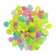 Luminous Pebbles for Aquarium Decoration Glowing Stones for Fish Tanks and Garden Mixed Colours Pebble Stones for Creative Design
