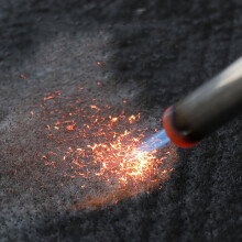 Carbon Felt Welding Blanket 12mm Thick 1200C Heat Resistant 50x50cm For Soldering Welding Brazing Plumbing