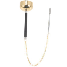 Exquisite Buddhist Ritual Hand Bell Made of Brass for Yin Qing and Gong Extendable for Meditation 33x5.8cm