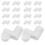 24Pcs White Plastic Window Screen Clips Universal Mesh Fasteners DIY 1