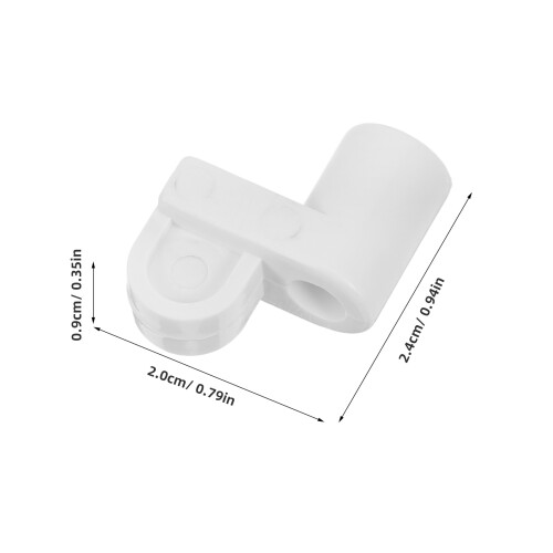 24Pcs White Plastic Window Screen Clips Universal Mesh Fasteners DIY 1