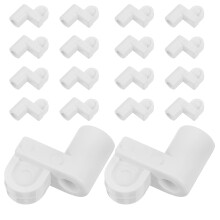 24Pcs White Plastic Window Screen Clips Universal Mesh Fasteners DIY