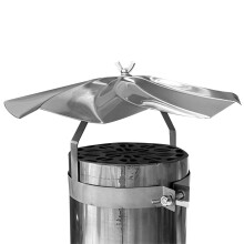 Chimney caps stainless steel roof cone cap, durable for home ventilation External pipe cover 60mm