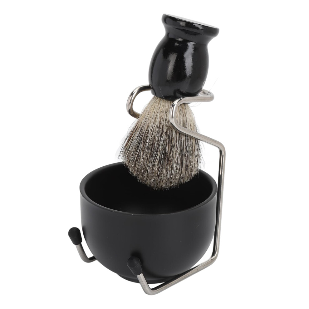 Men's Shaving Set Shaving Set for Men with Shaving Soap Dish Shaving Brush Shaving Stand Beard Care Kit for Barbershop Travel Home
