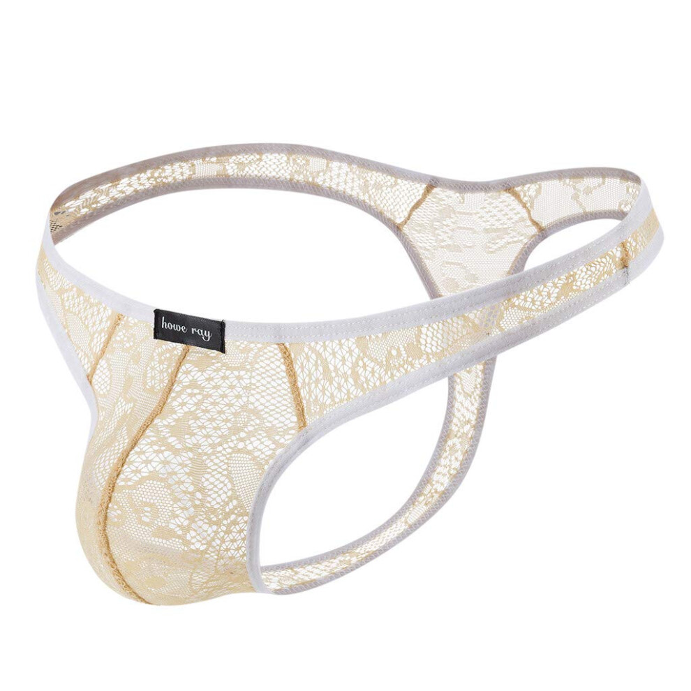 String Thong Men's Lace Underpants Erotic Gay Underwear GString TBack Thong XL
