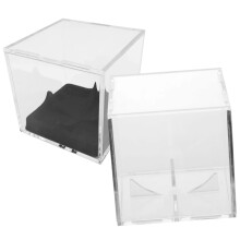 2 Pieces Baseball Display Case Transparent and Desktop Stand for Baseball, Durable and Sturdy Storage Solution for Sports Memorabilia