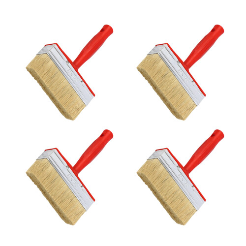 Pack of 4 Professional Bristle Wall Brushes for Solvent-150