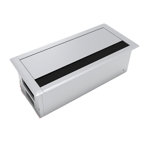 Boîte de gestion des câbles de qualité bureau-Flash argent