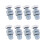8Pcs Multipurpose 20mm Shower Door Rollers Plastic-White 1