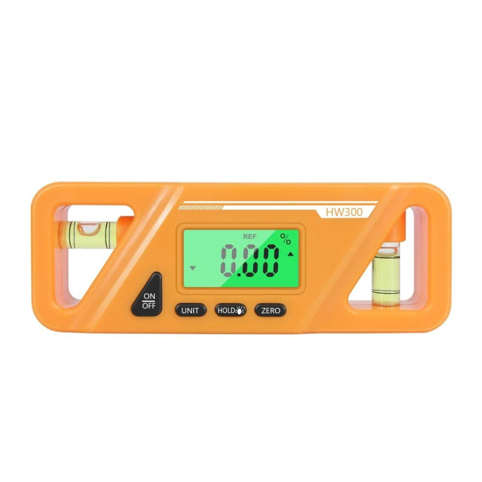 Digital Angle Finder With Backlit Lcd Display, Magnetic Adsorption, Multipurpose Measuring Tool For Woodworking, Orange 9187378616710
