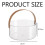 Multi Purpose Transparent Organizer with Versatile Usage, Compact Size Lightweight Storage Basket for Kitchen Bathroom Office Decor, Thick Leather Han 2