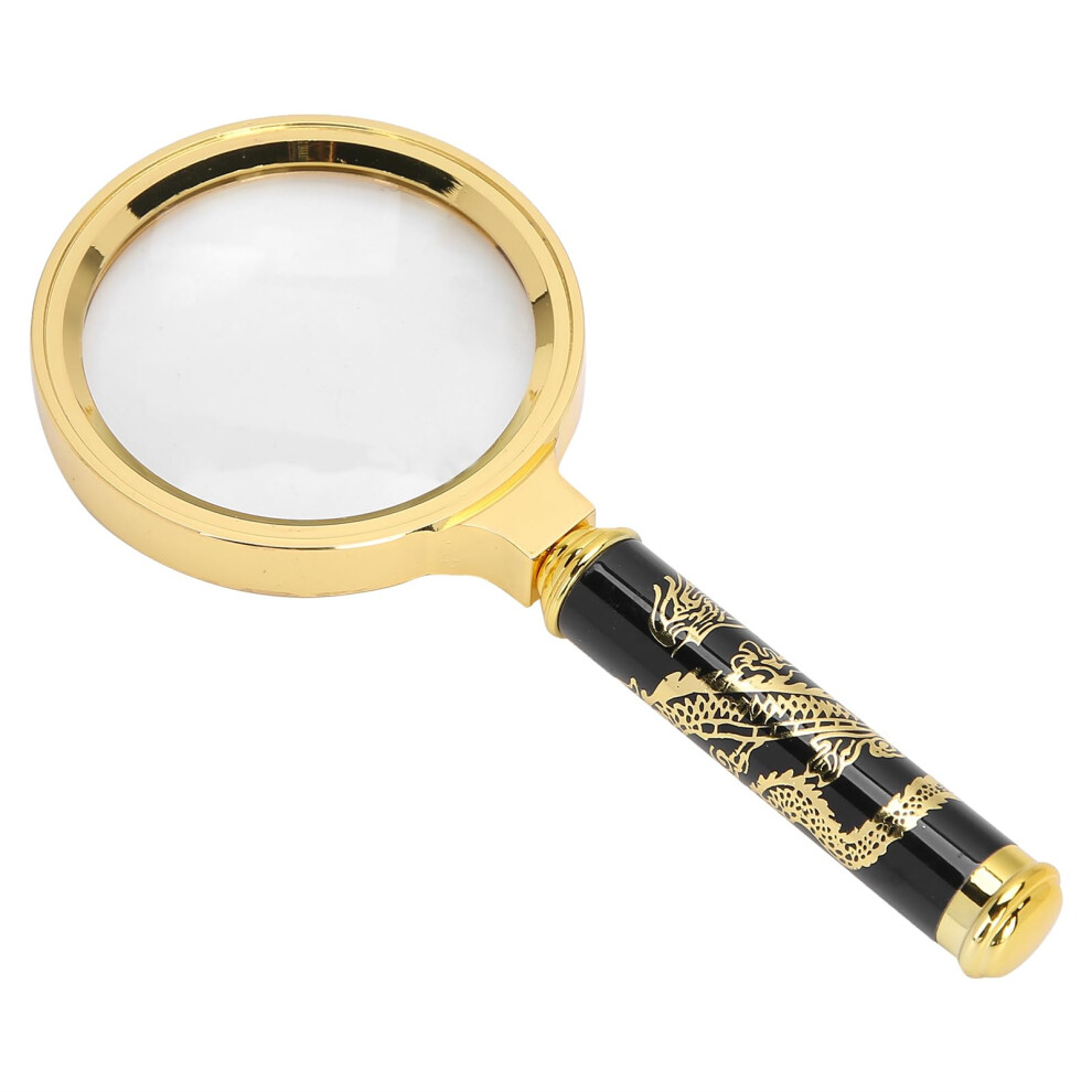 Handheld Magnifying Glass, Handheld Magnifying Glass with Lightweight 7X Lens 70mm Vintage Magnifier Loupe Glass for Reading and Household Use.