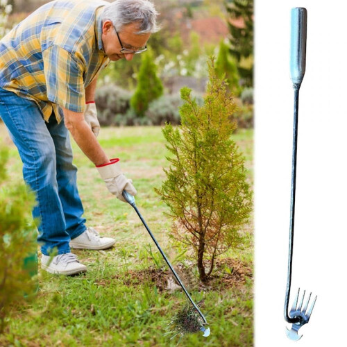 Hand Held Garden Weeder With Durable Build, Labor Saving Weed Puller With Smooth Finish, Multifunctional Weed Puller Tool For All-Purpose Yard Work, 1