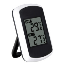 Digitales Hygrometer-Thermometer mit übersichtlichem LCD-Display, Temperatur- und Feuchtigkeitsmesser für Zuhause und Büro, kabelloses Innen- und