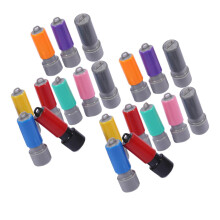 20 pieces round stamp cases for name stamps, DIY engraving tool, portable plastic cases for crafts, versatile blank stamps for creative projects