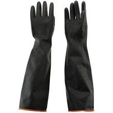 Acid And Alkali Resistance Gloves, Ergonomically Shaped Latex Gloves with Chemical Resistant Properties, Industrial Heavy Duty Work Rubber Gloves