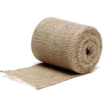 Breathable Jute Fabric Roll, Wedding Party Favors Craft Material for DIY Crafts Sewing, Durable and Insulating Natural Burlap with Protective Layer,