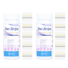 Pool And Spa Test Strips, 7 Parameter Water Quality Test, Moisture-Proof Sealed Packaging, Instant Reliable Results In 1 Minute, 50+ Count Multipack