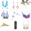 Toggle Wings Ergonomic Design, Heavy Duty Ceiling Hooks With Spring Toggle Wing Bolts, Easy Install Remove For Wide Application On Plasterboard, 7