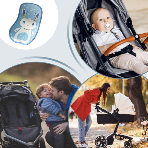 Stroller cooling pad, double hook fixation, toddler accessories, blue 2