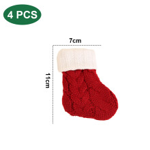 Personalized Christmas Gifts, Exquisitely Handmade, Dining Table Decoration For Christmas, Large Size Christmas Stockings, Soft Knitted Material,