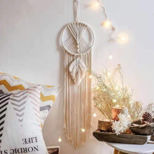 Traumfänger mit Lebensbaum-Motiv, handgewebter Boho-Makramee-Wandteppich fürs Schlafzimmer, exquisite Handwerkskunst verleiht jedem Raum