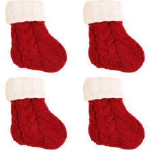 Meias de Natal em tricô trançado, meias de algodão macio com monograma, meias decorativas com inicial bordada para o Natal.