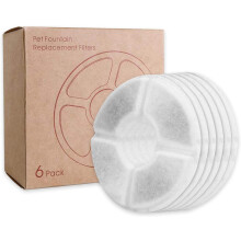 Filter til kattens vannfontene med individuelt pakket design, erstatningsfilter for 2,5 l kjæledyrfontene, dobbeltlags bomullsfilter for