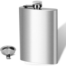 Bärbart flaskset, 225 g giftfri hipkolv i rostfritt stål, läckagesäker design med tratt, perfekt för utomhusaktiviteter och presenter,